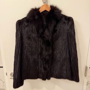 Vintage Genuine Mink Jacket
Dark Brown